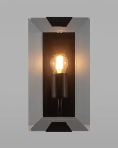 Бра Rizar V10472-1W Moderli янтарный на 1 лампа, основание чёрное в стиле современный  фото 3