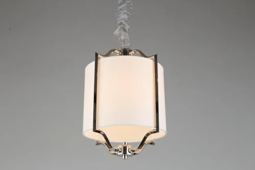 Светильник подвесной Kamila APL.727.06.01 Aployt белый 1 лампа, основание хром в стиле классический  фото 4