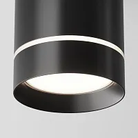 Светильник подвесной LED Orlo P085PL-12W4K-B Maytoni чёрный 1 лампа, основание чёрное в стиле модерн хай-тек трубочки