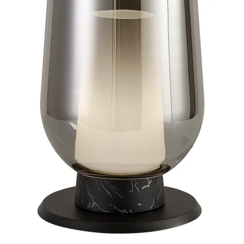 Настольная лампа Nora 8289 Mantra хром 1 лампа, основание чёрное металл в стиле современный  фото 2