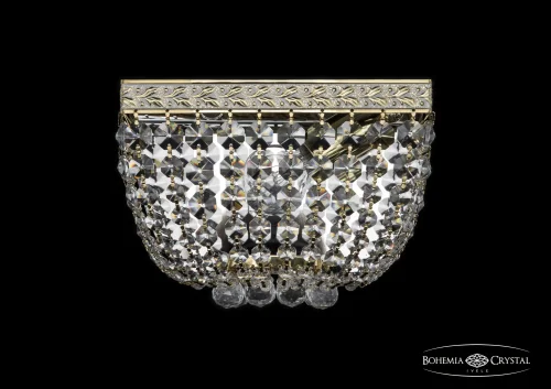 Бра 19282B/20IV GW Bohemia Ivele Crystal прозрачный на 1 лампа, основание золотое в стиле классический sp
