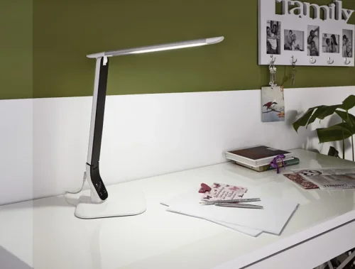 Настольная лампа LED SELLANO 93901 Eglo белая 1 лампа, основание белое полимер металл в стиле для кабинета, офиса  фото 2