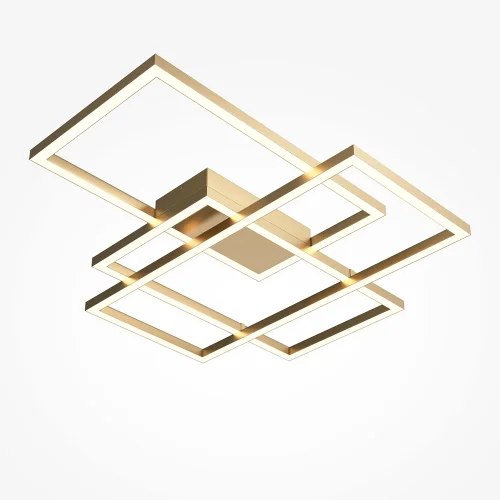 Люстра потолочная LED Rida MOD015CL-L80GK Maytoni золотая на 1 лампа, основание золотое в стиле современный хай-тек минимализм  фото 3