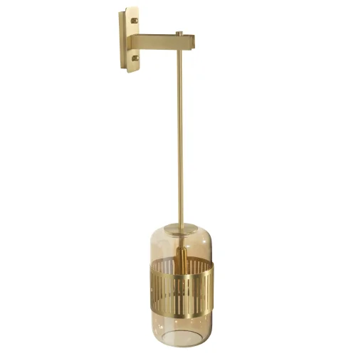 Бра Hudson 10097W LOFT IT янтарный на 1 лампа, основание золотое в стиле современный  фото 2