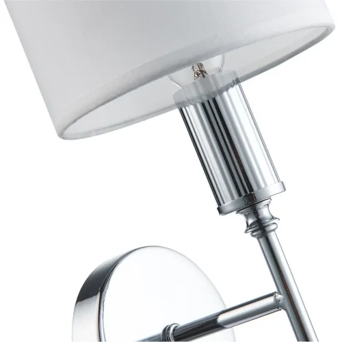 Бра Laciness 2607-1W Favourite белый на 1 лампа, основание хром в стиле современный  фото 4