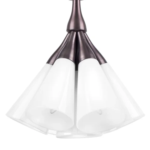 Светильник потолочный Cone 757070 Lightstar белый 7 ламп, основание коричневое бордовое в стиле современный  фото 5