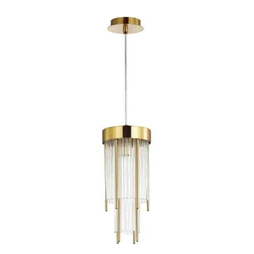 Светильник подвесной York 4788/1 Odeon Light прозрачный 1 лампа, основание золотое в стиле классический  фото 4