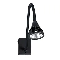 Бра с выключателем LED  A4107AP-1BK Arte Lamp чёрный 1 лампа, основание чёрное в стиле модерн гибкая ножка