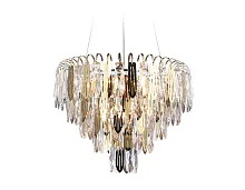 Люстра подвесная TR5256 Ambrella light прозрачная на 8 ламп, основание золотое в стиле классический современный Люстра подвесная TR5256 Ambrella light прозрачная на 8 ламп, основание золотое в стиле классический современный