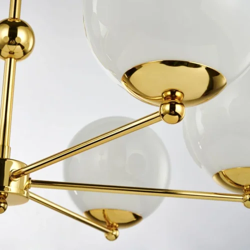 Люстра подвесная Undine 2811-6P Favourite белая на 6 ламп, основание золотое в стиле классический шар фото 4