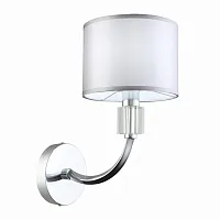 Бра Snere SLE107201-01 Evoluce серый белый 1 лампа, основание хром в стиле современный 