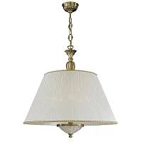 Люстра подвесная  L 6402/60 Reccagni Angelo белая на 5 ламп, основание античное бронза в стиле классический 