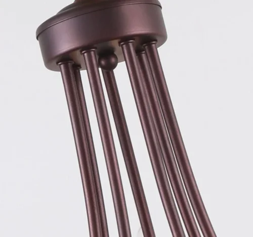 Люстра подвесная Plini 2590-7P F-promo без плафона на 7 ламп, основание коричневое в стиле замковый  фото 3