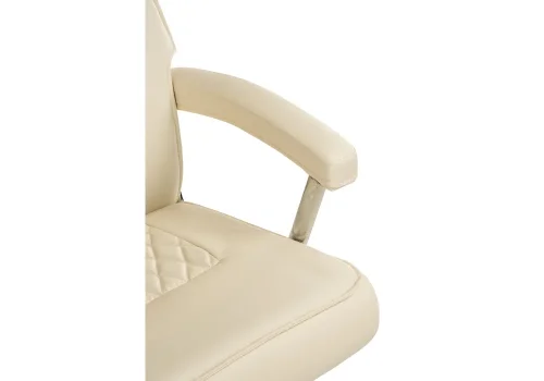 Компьютерное кресло Darin cream 15251 Woodville, бежевый/искусственная кожа, ножки/металл/хром, размеры - *1250***640*730 фото 8