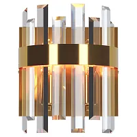 Бра LSP-8713 Lussole прозрачный 2 лампы, основание бронзовое в стиле современный 