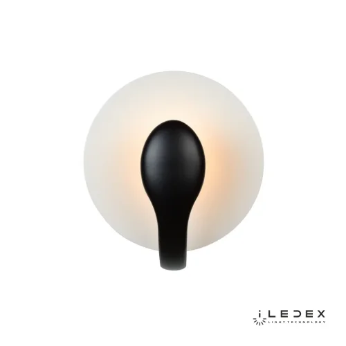 Бра LED Spoon ZD8096S-6W BK iLedex чёрный на 1 лампа, основание белое в стиле современный хай-тек  фото 3