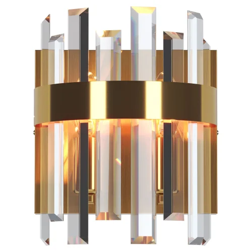 Бра LSP-8713 Lussole прозрачный на 2 лампы, основание бронзовое в стиле современный 