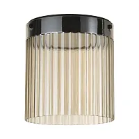 Светильник потолочный LED Pillari 5047/20LC Odeon Light янтарный 1 лампа, основание чёрное в стиле современный 