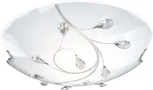Светильник настенно-потолочный BURGUNDY 40404-3 Globo белый 3 лампы, основание матовое никель в стиле модерн 