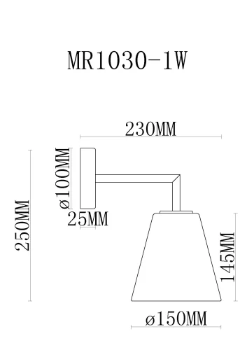Бра Stiven MR1030-1W MyFar прозрачный на 1 лампа, основание латунь в стиле современный лофт  фото 6