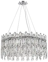 Люстра подвесная Legacy 2158/09/08P Stilfort прозрачная на 8 ламп, основание хром в стиле современный Люстра подвесная Legacy 2158/09/08P Stilfort прозрачная на 8 ламп, основание хром в стиле современный
