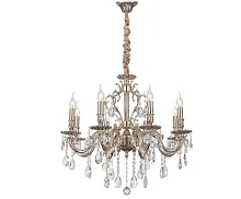 Люстра подвесная BARLETTA 1730.8 coffe gold Lucia Tucci без плафона на 8 ламп, основание золотое в стиле классический Люстра подвесная BARLETTA 1730.8 coffe gold Lucia Tucci без плафона на 8 ламп, основание золотое в стиле классический