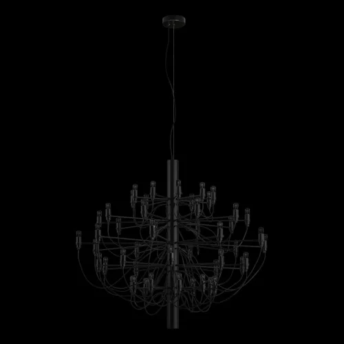 Люстра подвесная Gino 10196/1000 Black LOFT IT без плафона на 50 ламп, основание чёрное в стиле современный  фото 2