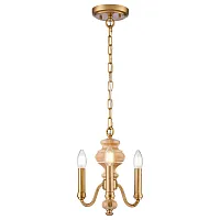 Люстра подвесная Donna WE584.03.503 Wertmark без плафона на 3 лампы, основание бежевое бронзовое в стиле кантри классический Люстра подвесная Donna WE584.03.503 Wertmark без плафона на 3 лампы, основание бежевое бронзовое в стиле кантри классический