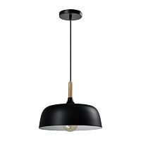 Светильник подвесной Augustina V1271-1P Moderli чёрный 1 лампа, основание чёрное в стиле скандинавский 