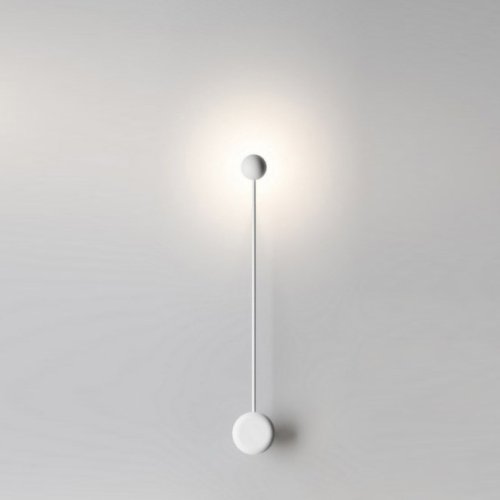 Бра Pin Wall Light C White 212749-22 ImperiumLoft белый на 2 лампы, основание белое в стиле лофт винтаж  фото 9