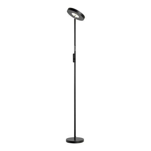 Торшер LED с пультом Carmel LSP-0901-SE Lussole  чёрный 1 лампа, основание чёрное в стиле хай-тек
 фото 2
