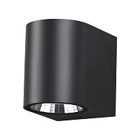 Настенный светильник LED Opal 358294 Novotech уличный IP65 чёрный 1 лампа, плафон чёрный в стиле современный LED