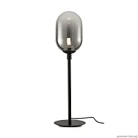 Настольная лампа Tesse FR1011TL-01B Freya чёрная 1 лампа, основание чёрное металл в стиле современный 