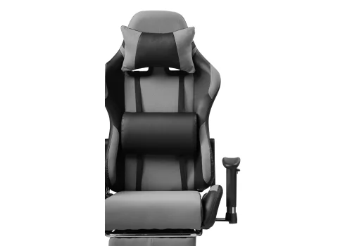 Компьютерное кресло Tesor black / gray 15468 Woodville, серый чёрный/искусственная кожа ткань, ножки/металл/чёрный, размеры - *1350***540* фото 9