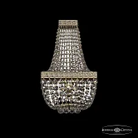 Бра 19282B/H2/20IV GW Bohemia Ivele Crystal прозрачный 2 лампы, основание золотое в стиле классический sp