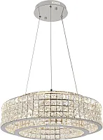 Люстра подвесная LED с пультом Karnelli 4024/09/06P Stilfort прозрачная на 1 лампу, основание хром в стиле современный с пультом Люстра подвесная LED с пультом Karnelli 4024/09/06P Stilfort прозрачная на 1 лампу, основание хром в стиле современный с пультом