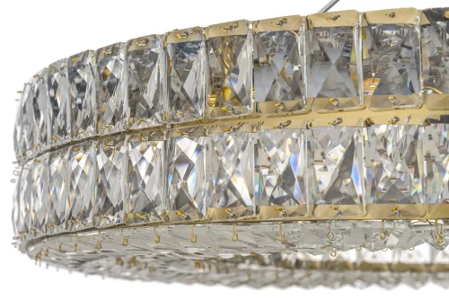 Люстра подвесная Sora E 1.5.80.100 G Arti Lampadari прозрачная на 10 ламп, основание золотое в стиле классический современный  фото 2