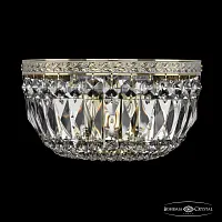 Бра 19041B/25IV GW Bohemia Ivele Crystal прозрачный 2 лампы, основание золотое в стиле классический sp