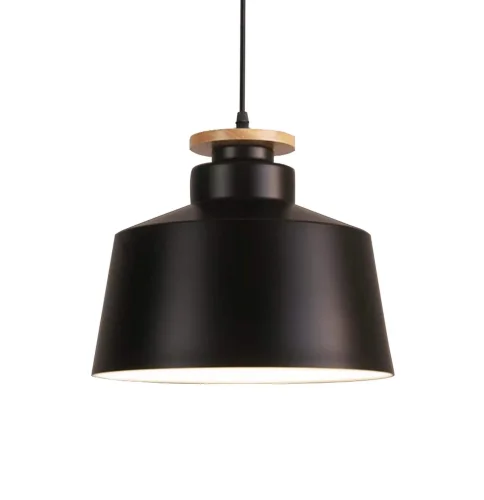Светильник подвесной Levanti LDP 7974-300 BK+WT Lumina Deco чёрный 1 лампа, основание чёрное в стиле современный 