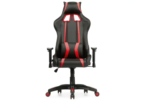 Компьютерное кресло Blok red / black 15136 Woodville, чёрный красный/искусственная кожа, ножки/пластик/чёрный, размеры - *1340***670*540 фото 3
