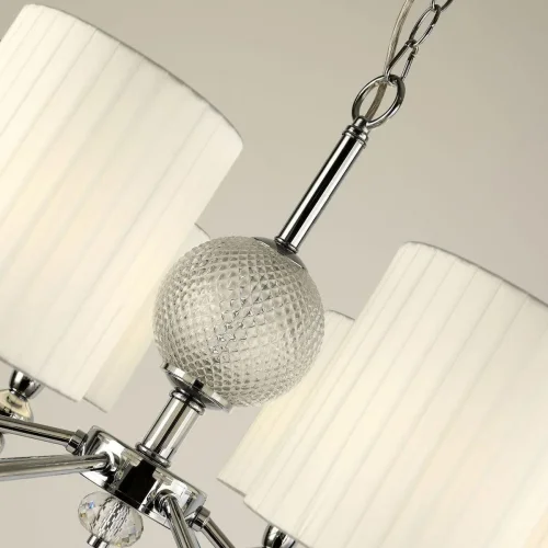 Люстра подвесная Norte 2942-6P F-promo белая на 6 ламп, основание хром в стиле современный  фото 4