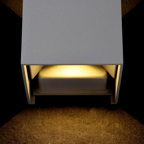 Настенный светильник LED Fulton O572WL-L6GR Maytoni уличный IP54 серый 1 лампа, плафон серый в стиле модерн LED фото 2