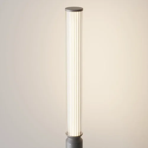 Парковый светильник LED Lit O593FL-L20GF3K Maytoni уличный IP65 графит 1 лампа, плафон белый в стиле хай-тек современный LED фото 7