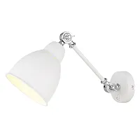 Бра с выключателем лофт Braccio A2054AP-1WH Arte Lamp белый 1 лампа, основание белое в стиле лофт 