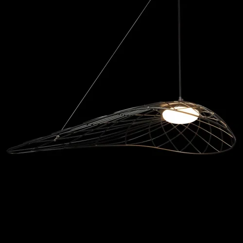 Светильник подвесной LED Tressage 10127/590 Black LOFT IT чёрный 1 лампа, основание чёрное в стиле современный  фото 4