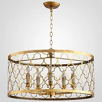 Люстра подвесная Romeo 75451-22 ImperiumLoft латунь на 5 ламп, основание латунь в стиле восточный современный 