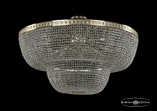 Люстра потолочная хрустальная 19091/100IV G Bohemia Ivele Crystal прозрачная на 20 ламп, основание золотое в стиле классический sp